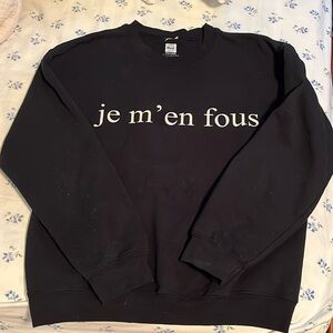 Rad.co je m’en fous crewneck sweatshirt